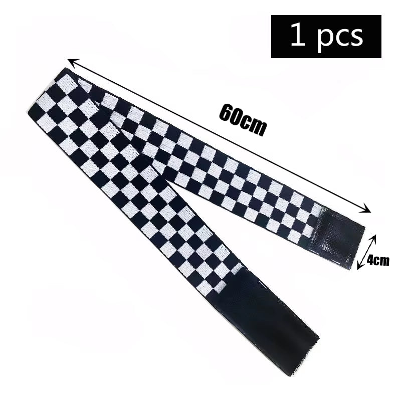 Fashion Hair Elastic Band for Wigs Adjustable Edge Scarf Elastic Headband with Magictape for Women Lace Wigs